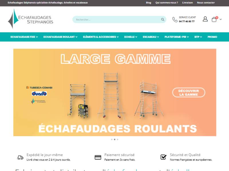 Échafaudages Stéphanois – La qualité française et la sécurité irréprochable